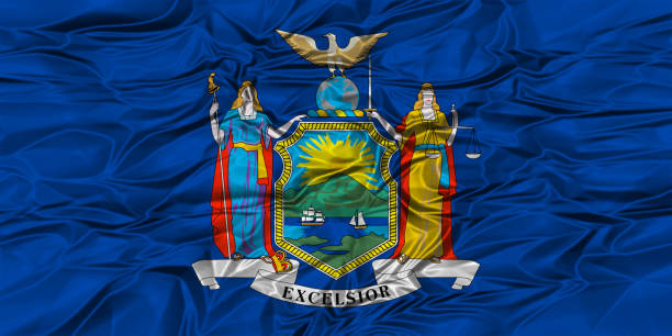 istock US state flag of New York 642885480