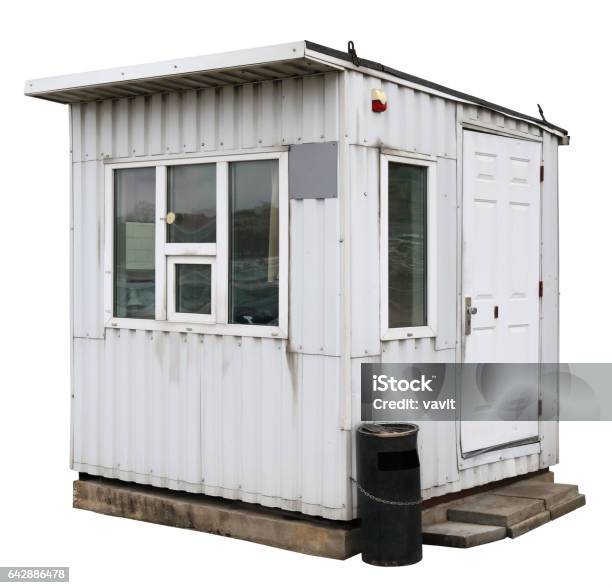 Metal Guard No Name Booth Stock Photo - Download Image Now - Booth, Security, Abandoned