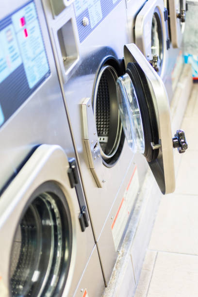 istock Industrial washing machines 642895888