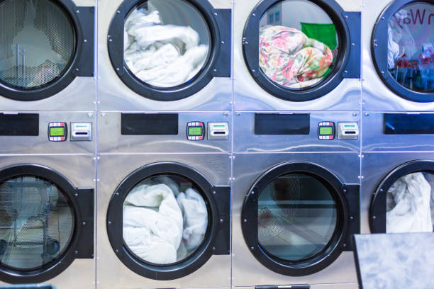 istock Industrial washing machines 642895892