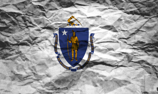 istock US flag of Massachusetts 642910596