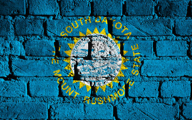 istock US state flag of South Dakota 642914372
