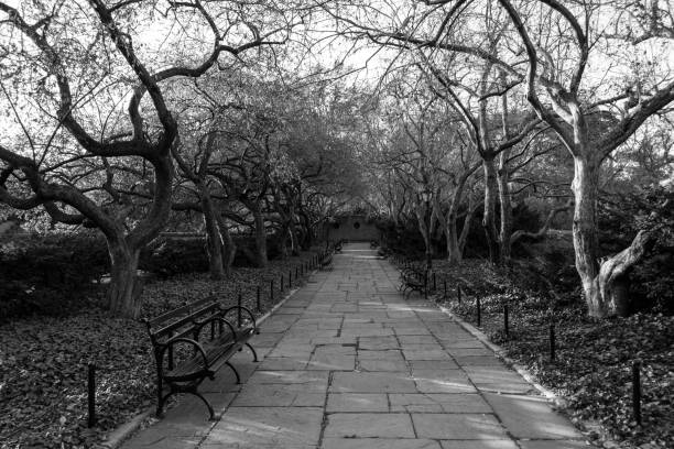 istock Conservatory Garden in Central Park during the fall season 642919956