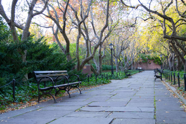 istock Conservatory Garden in Central Park during the fall season 642923842