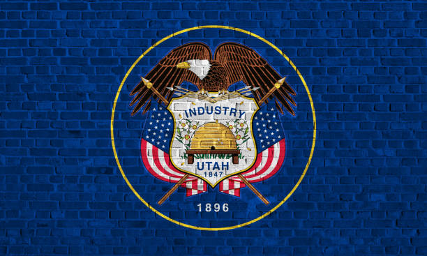 istock US state flag of Utah 642936800