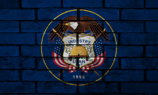 istock US state flag of Utah 642936980