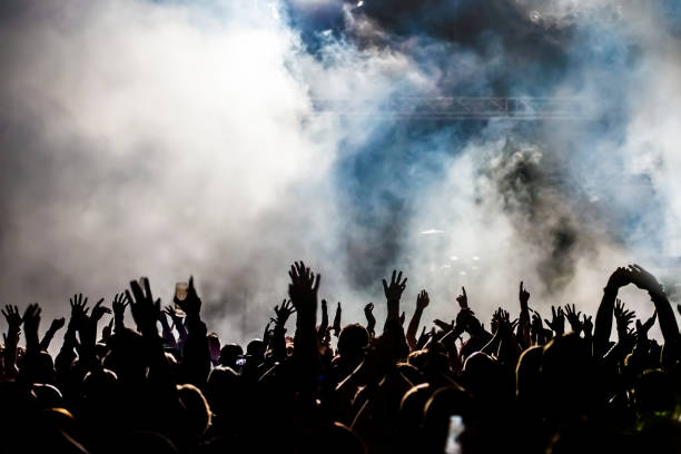 istock cheering crowd at a rock concert 642940210