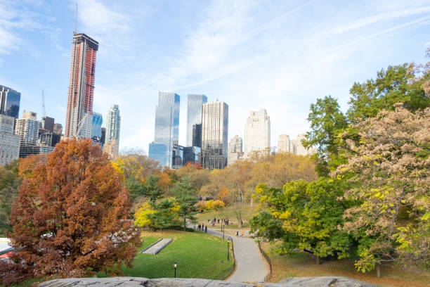 istock Manhattan midtown from Central Park during the fall season 642952784