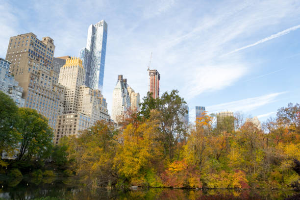 istock Manhattan midtown from Central Park during the fall season 642955296