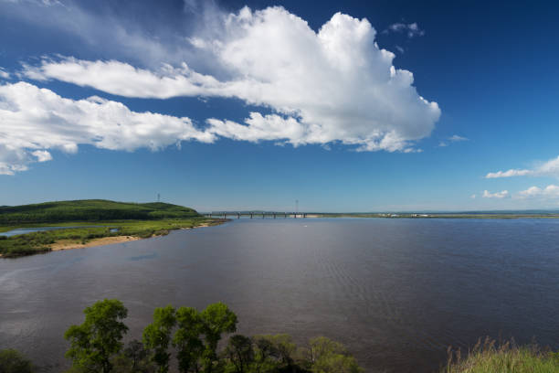 istock Nice summer day on the Amur River. 642961152
