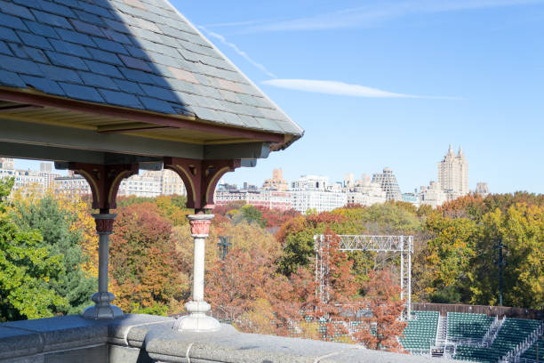 istock Belvedere Castle in Central park during the fall season 642961494