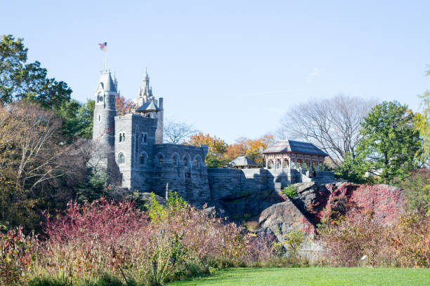 istock Belvedere Castle in Central park during the fall season 642961544