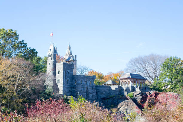 istock Belvedere Castle in Central park during the fall season 642961568