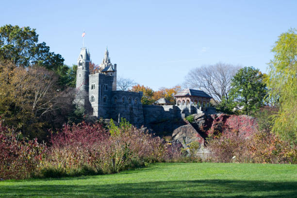 istock Belvedere Castle in Central park during the fall season 642961574