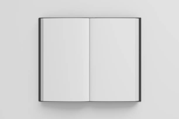 otwórz książka puste - paper blank white page zdjęcia i obrazy z banku zdjęć