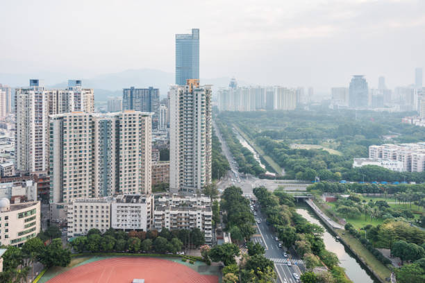 istock city skyline with residential district 642974134