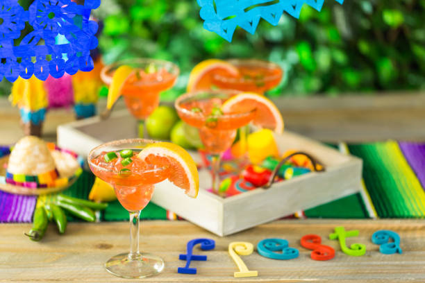 Spicy grapefruit margarita