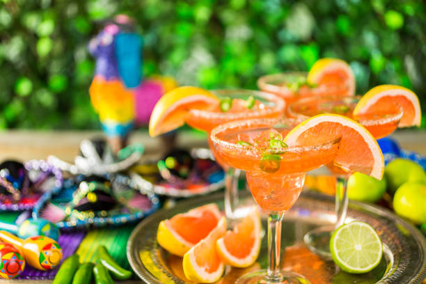 Spicy grapefruit margarita