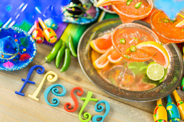 Spicy grapefruit margarita
