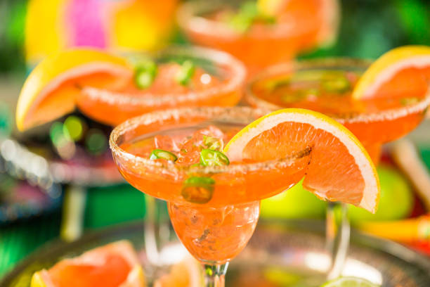 Spicy grapefruit margarita