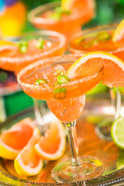 Spicy grapefruit margarita