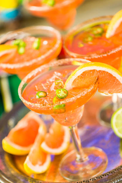 Spicy grapefruit margarita