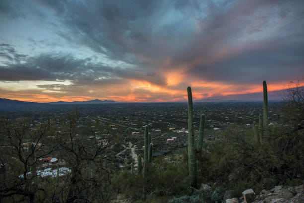 istock Sunrise over Tucson, Arizona, USA 642978122