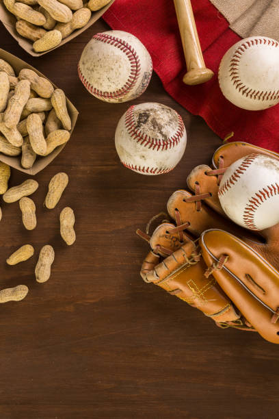 istock Close up of old worn baseball equipment 642980768