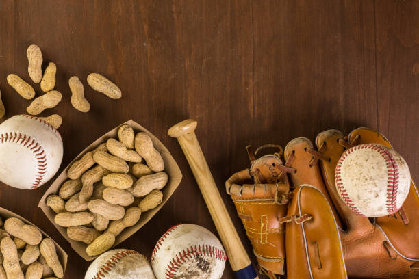 istock Close up of old worn baseball equipment 642980774
