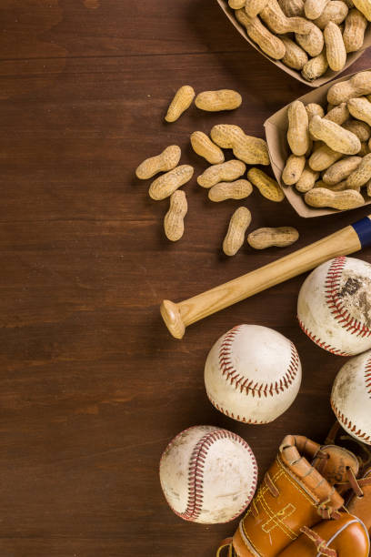 istock Close up of old worn baseball equipment 642980778