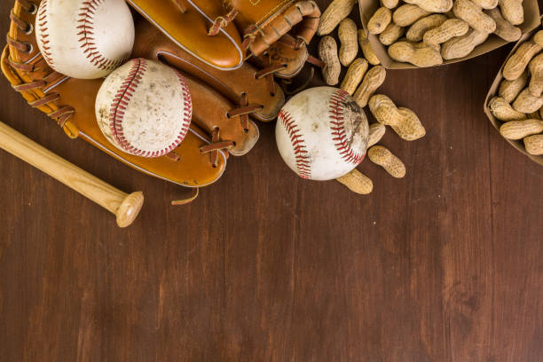 istock Close up of old worn baseball equipment 642980790