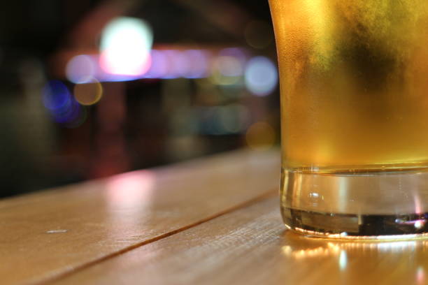 istock Glass of Beer on Table 642988090