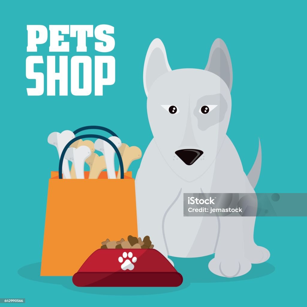 Pet shop and dog  design, Vector illustratio Pet shop concept with icon design, vector illustration 10 eps graphic. Abstract stock vector