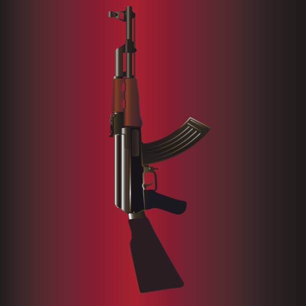 Red Machine Gun 10+ Background Of The Russian Red Machine Gun Stock Illustrations ...