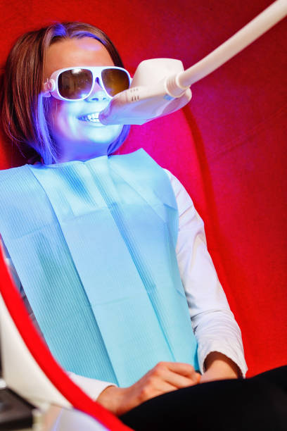 istock Cosmetic teeth whitening. Hardware cosmetology. 643001360