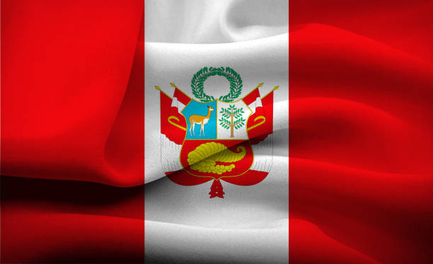 istock National flag of Peru 643002214