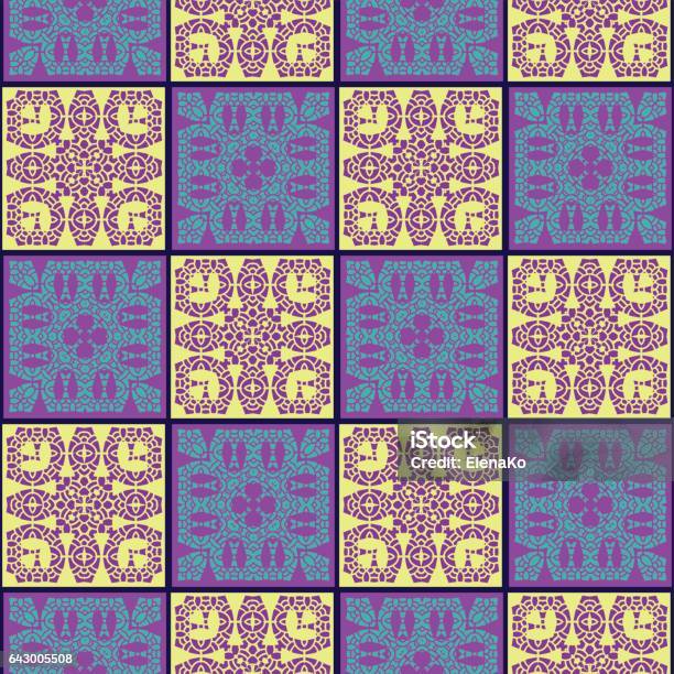 Tile Pattern Background Square Abstract Seamless Background Square Tile Pattern In Oriental Style ...