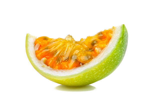 istock Passion fruit isolated on the white background 643009750