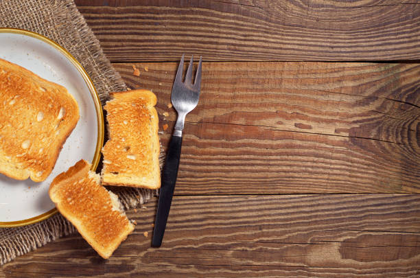 istock Slices of toasted bread 643017378