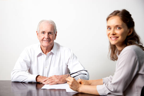 istock Positive senior businessman looking at camera 643024506