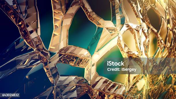 Crystal Stock Photo - Download Image Now - Gold - Metal, Macrophotography, Jewelry