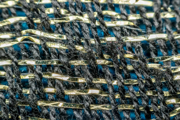 istock Macro of fabric weave texture 643031568