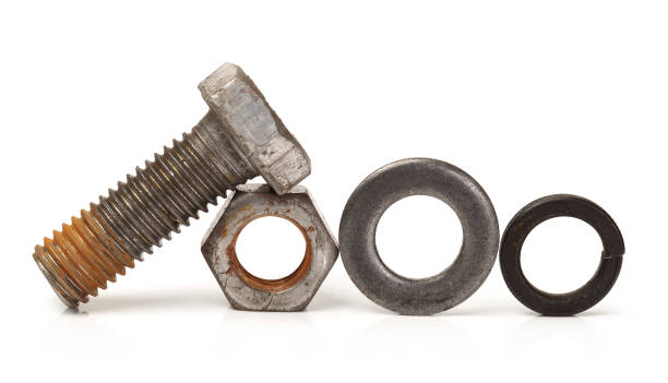 istock Bolt and Nut isolated on white background. With clipping path 643038860