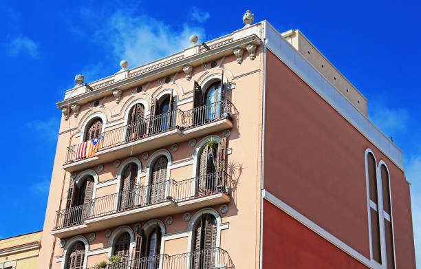 istock Building facade of great architectural interest in Barcelona, Spain 643042102
