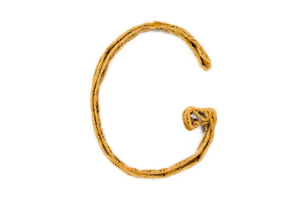 Creative wording from rope on the white background.