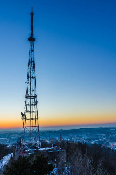 istock Lviv city scape during the sunset 643047036