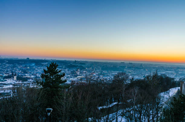 istock Lviv city scape during the sunset 643047042