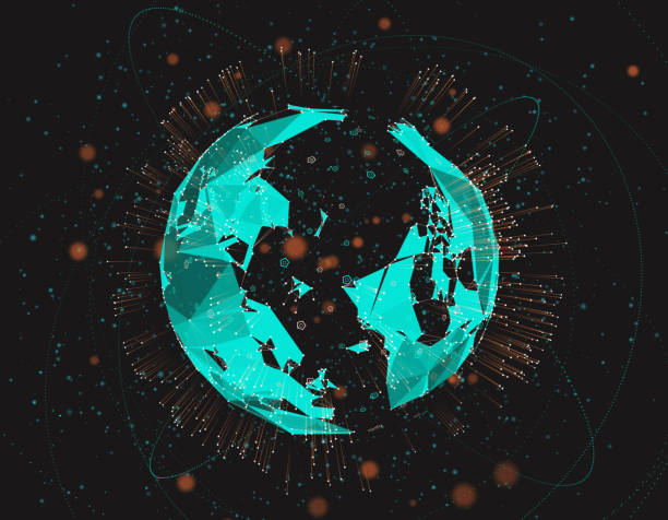 istock Science and Technology Earth, the future of digital earth technology 643053852