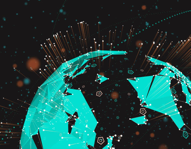 istock Science and Technology Earth, the future of digital earth technology 643054084