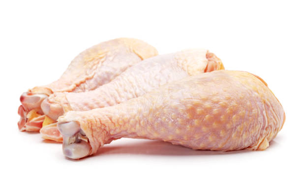 istock Chicken leg quarter  on white background 643056920